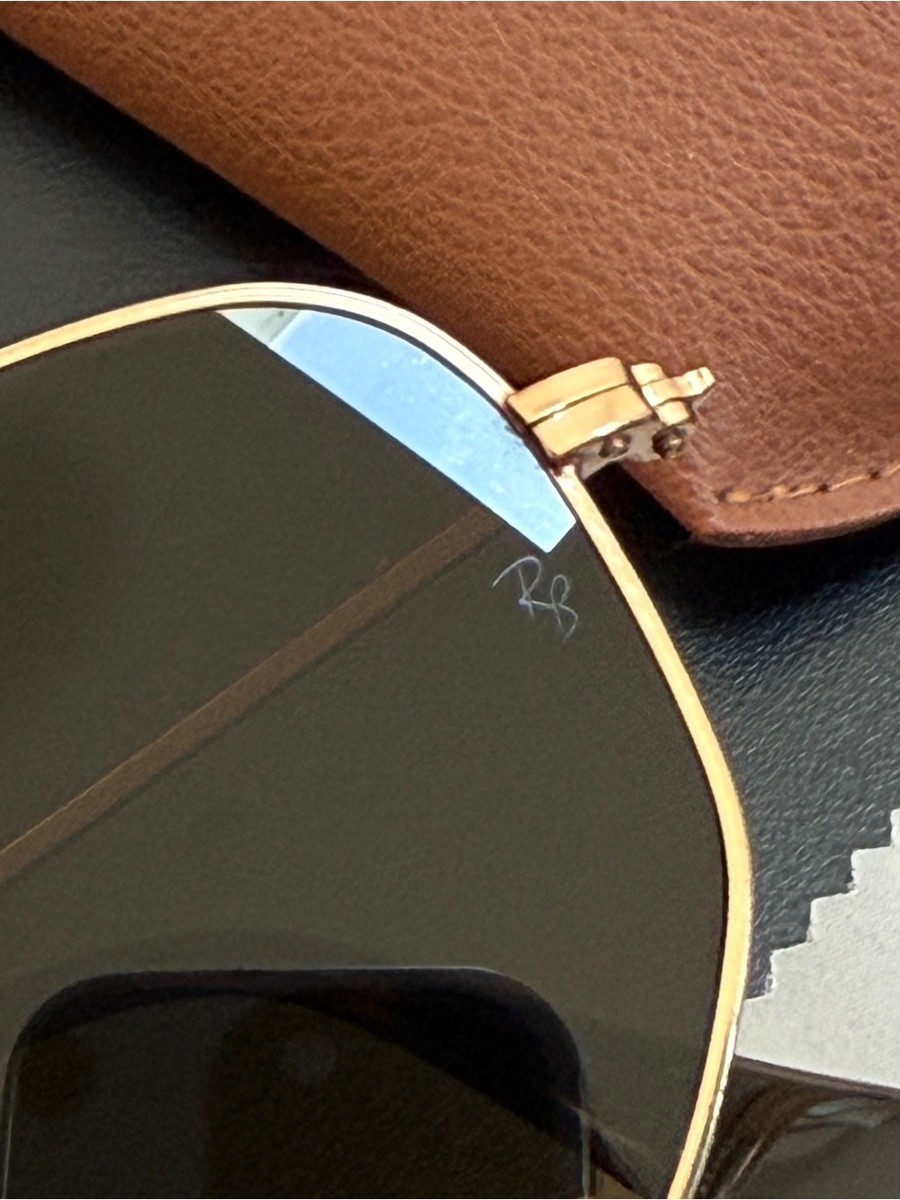 Polarized Hexagonal Ray Bans with Brown Lenses - Picture 2 of 4